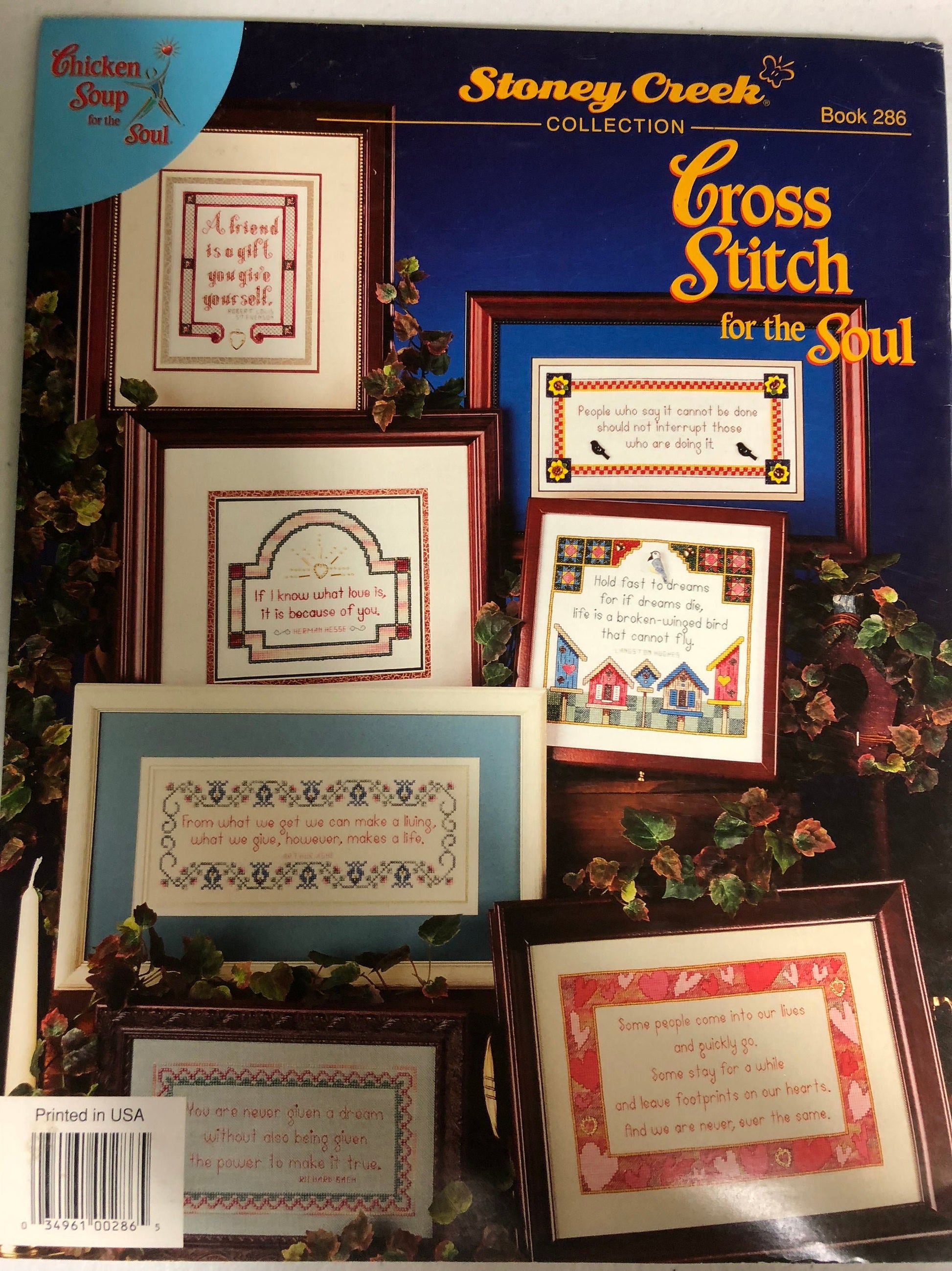 Stoney Creek Collection, Cross stitch for the Soul, Book 286, 2001, counted cross, stitch pattern book