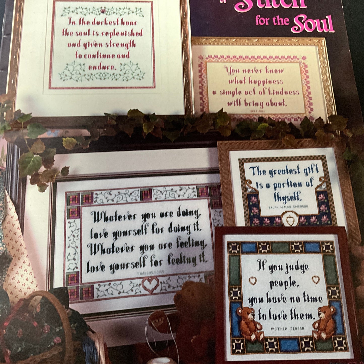 Stoney Creek Collection set of 2 Cross stitch for the Soul & A Second Helping Book 286 and 291 2001 counted cross stitch pattern books