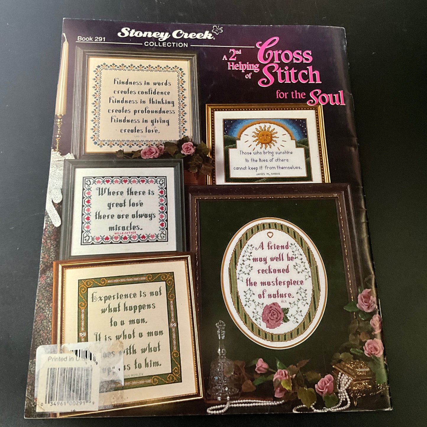 Stoney Creek Collection set of 2 Cross stitch for the Soul & A Second Helping Book 286 and 291 2001 counted cross stitch pattern books