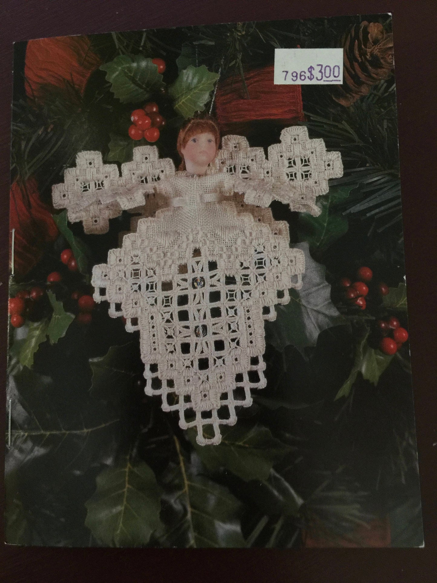 Cross N&#39; Patch, Vintage 1996 &quot;Angel&quot; counted cross stitch pattern