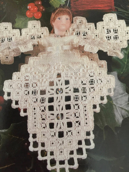 Cross N&#39; Patch, Vintage 1996 &quot;Angel&quot; counted cross stitch pattern