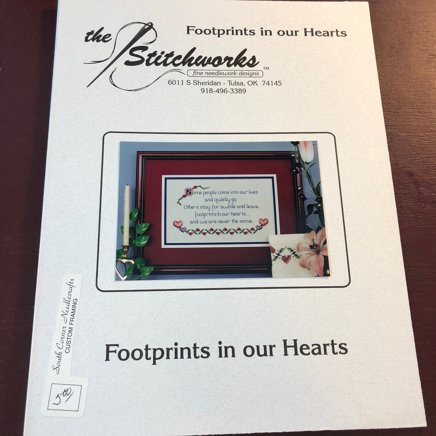 Footprints In Our Hearts, the Stitchworks, Vintage 1998, Counted Cross Stitch Design