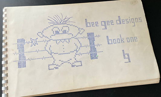 bee gee designs book one by Brendan Gardner vintage 1977 to needlepoint or cross stitch*