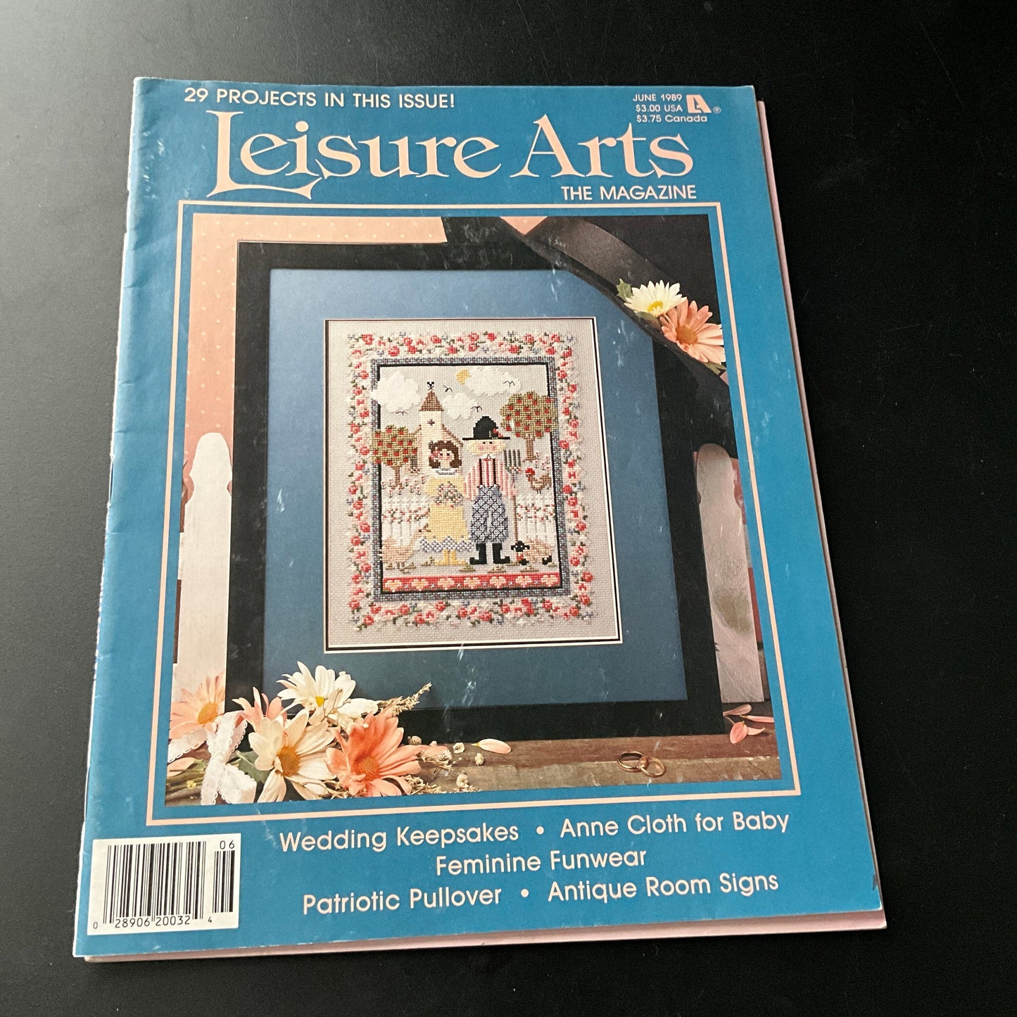 Leisure Arts the magazine lot of 7 vintage cross stitch charts see pictures and description*