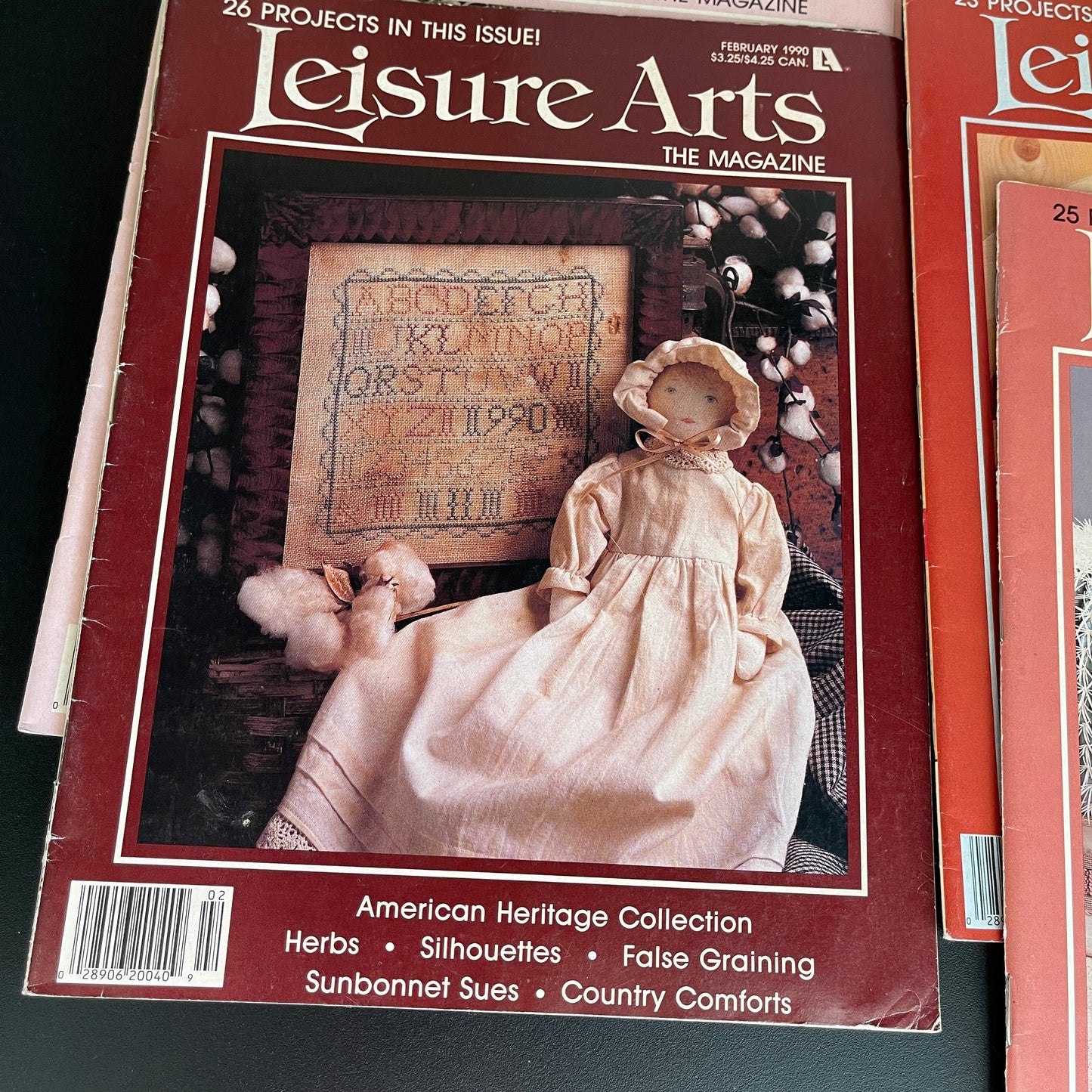 Leisure Arts the magazine lot of 5 vintage cross stitch charts see pictures and description*