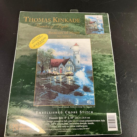 Candamar Designs cboice Thomas Kinkade cross stitch kits see pictures and variations*