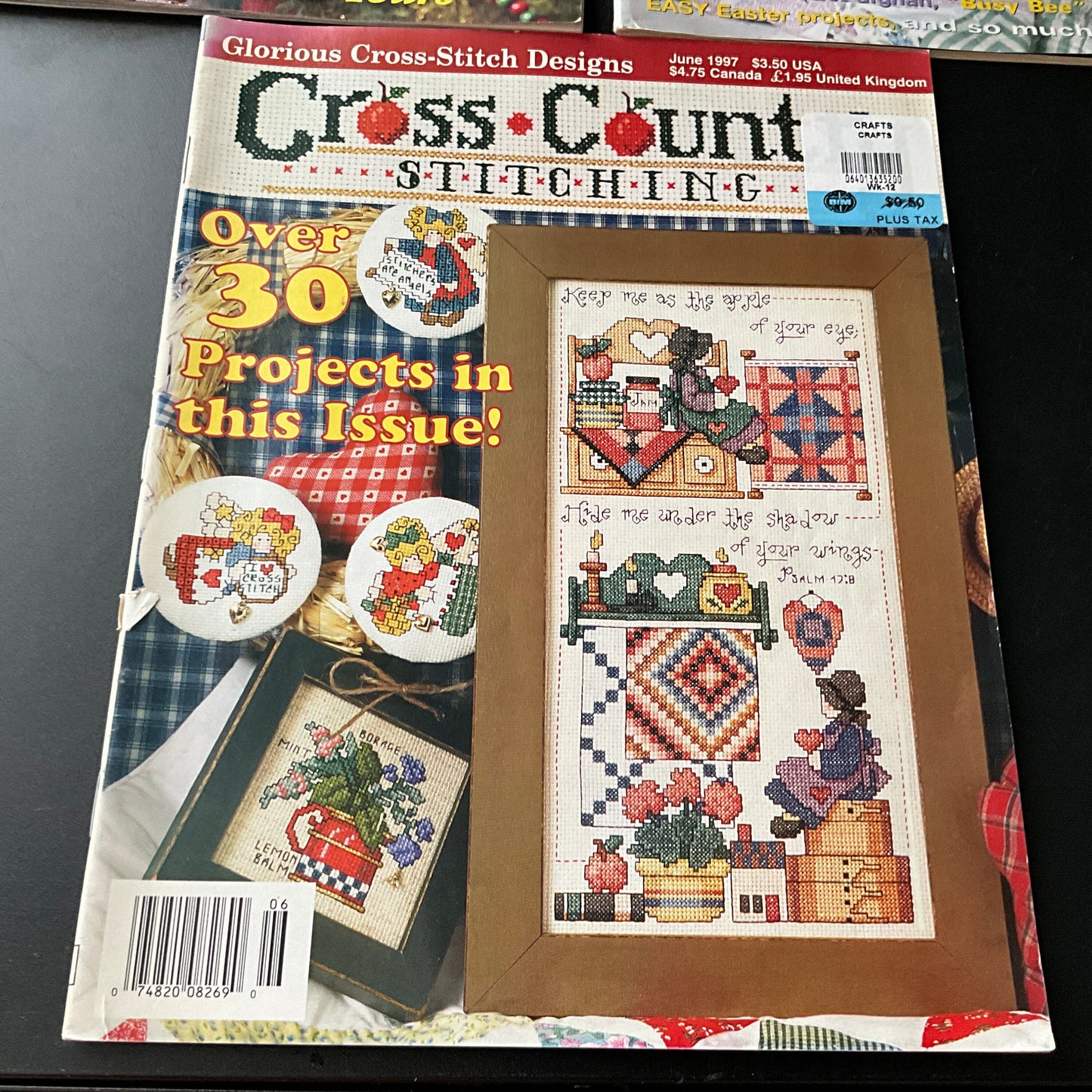 Fun bargain grab bag of 4 vintage cross stitch magazines see pictures and description*