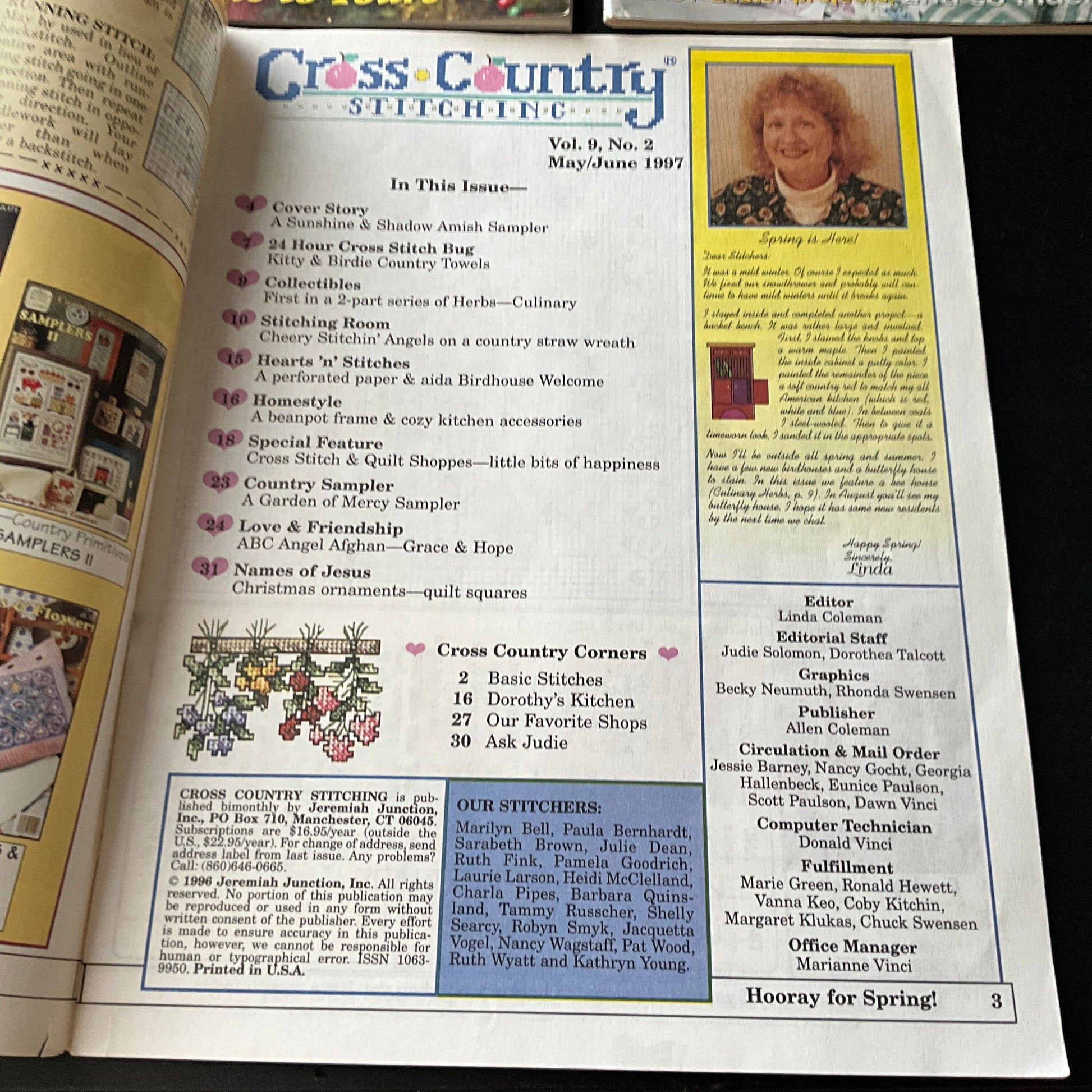 Fun bargain grab bag of 4 vintage cross stitch magazines see pictures and description*