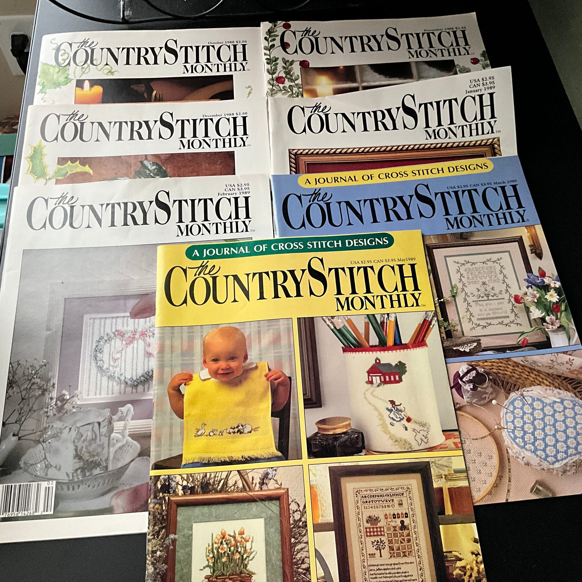 The Country Stitch monthly choice vintage cross stitch magazines see pictures and variations*