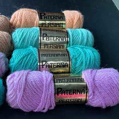 Paterna Persian yarn bargain lot of 8 40 yard skeins see pictures and description*