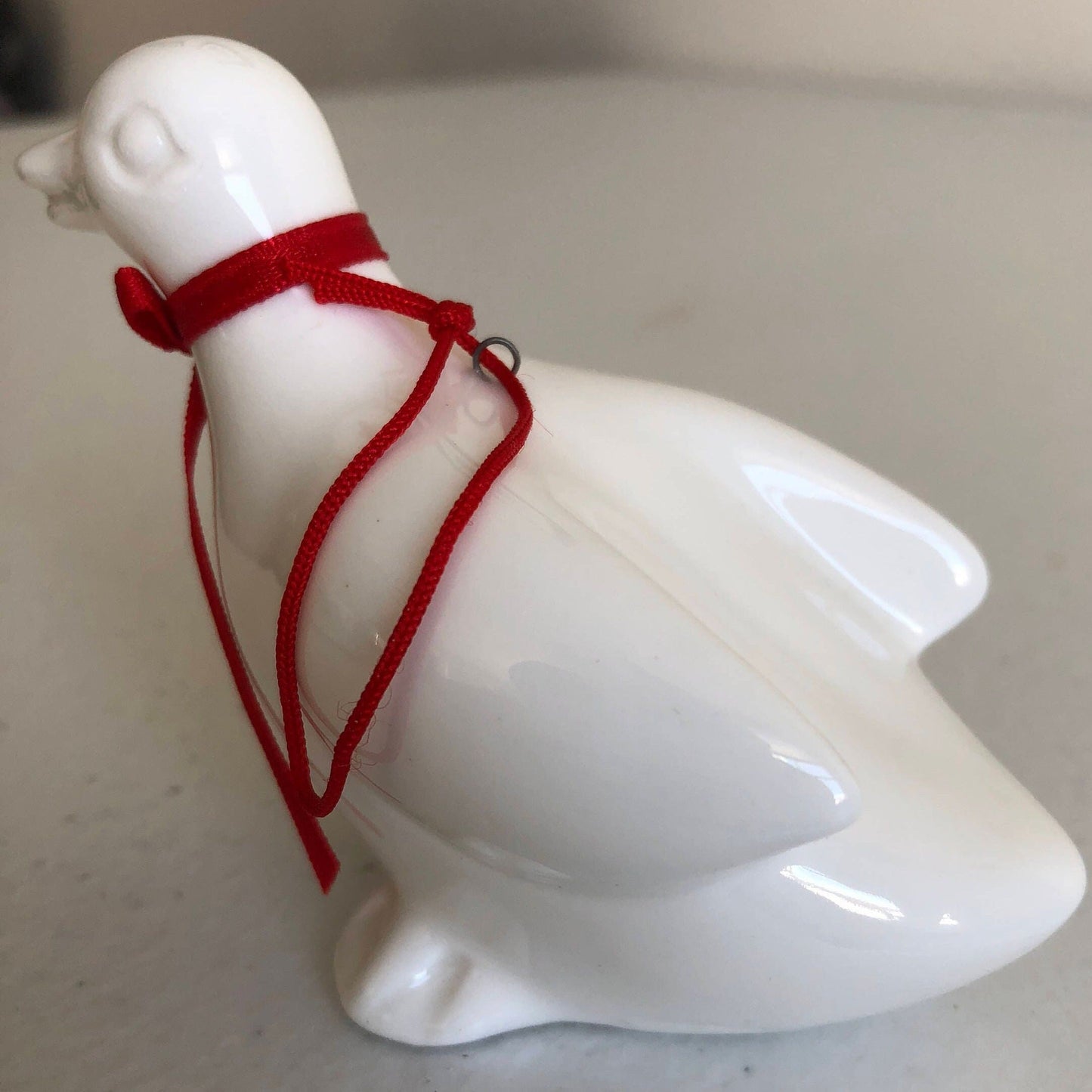 Department 56, Porcelain White Duck, Vintage, Collectible Figurine