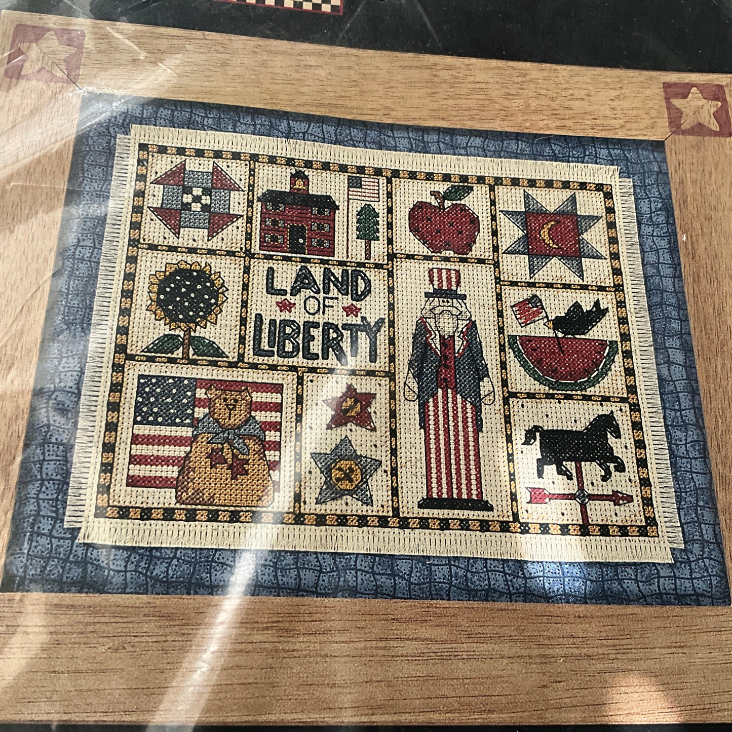 Dimensions Debbie Mumm Land of Liberty 72281 vintage 1996 counted cross stitch kit*