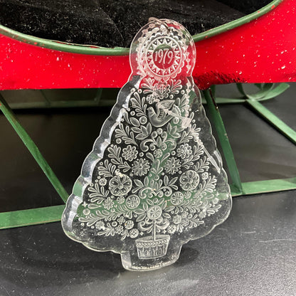 Hallmark 1979 Christmas Tree vintage acrylic keepsake ornament QX3027