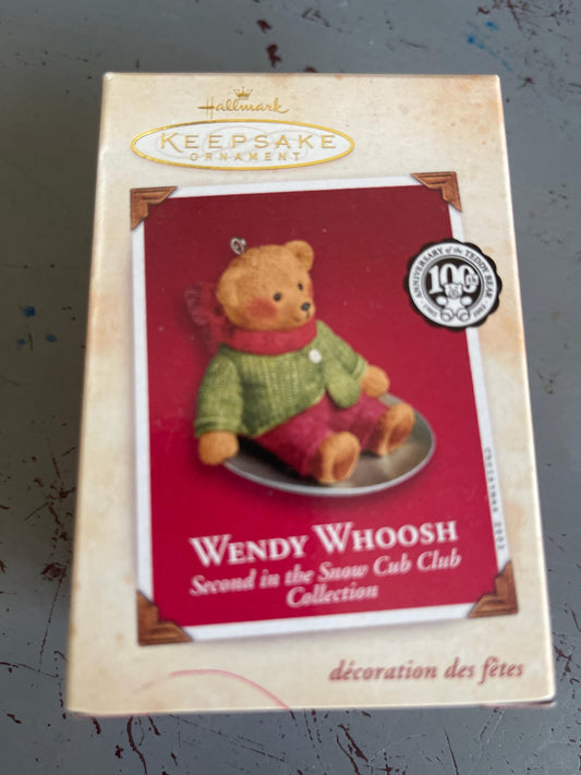 Hallmark Wendy Whoosh Second in the Snow Cub Club Collection Keepsake Ornament QRP4626