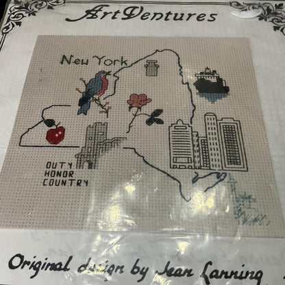 Art Ventures State of New York counted cross stitch kit