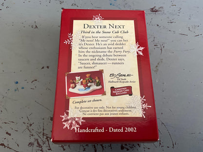 Hallmark Dexter NextThird in the Snow Cub Club Collection 2002.Keepsake Ornament.QRP4633.