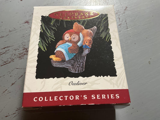 Hallmark Owliver 1993 Collector&#39;s Series Keepsake Ornament QX542-5