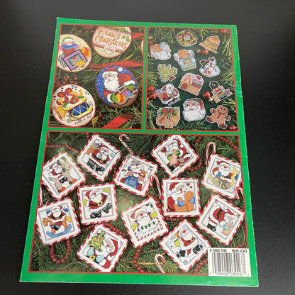 Leisure Arts 101 Ornaments for Christmas designs by Kooler design studio leaflet 3016 Vintage 1998 counted cross stitch chart booklet