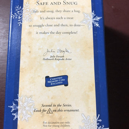 Hallmark, Safe and Snug #2, Dated 2002, Keepsake Ornament, QX8036*