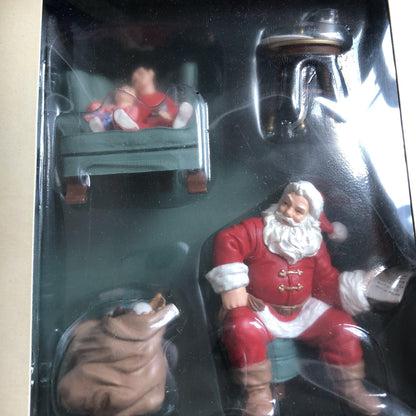 Hallmark, Santa&#39;s Big Night, Club (4 pc set), Vintage 2002, Keepsake Ornament, QXC2002*