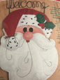 Feltworks by Dimensions Santa Buddy Welcome felt wallhanging kit