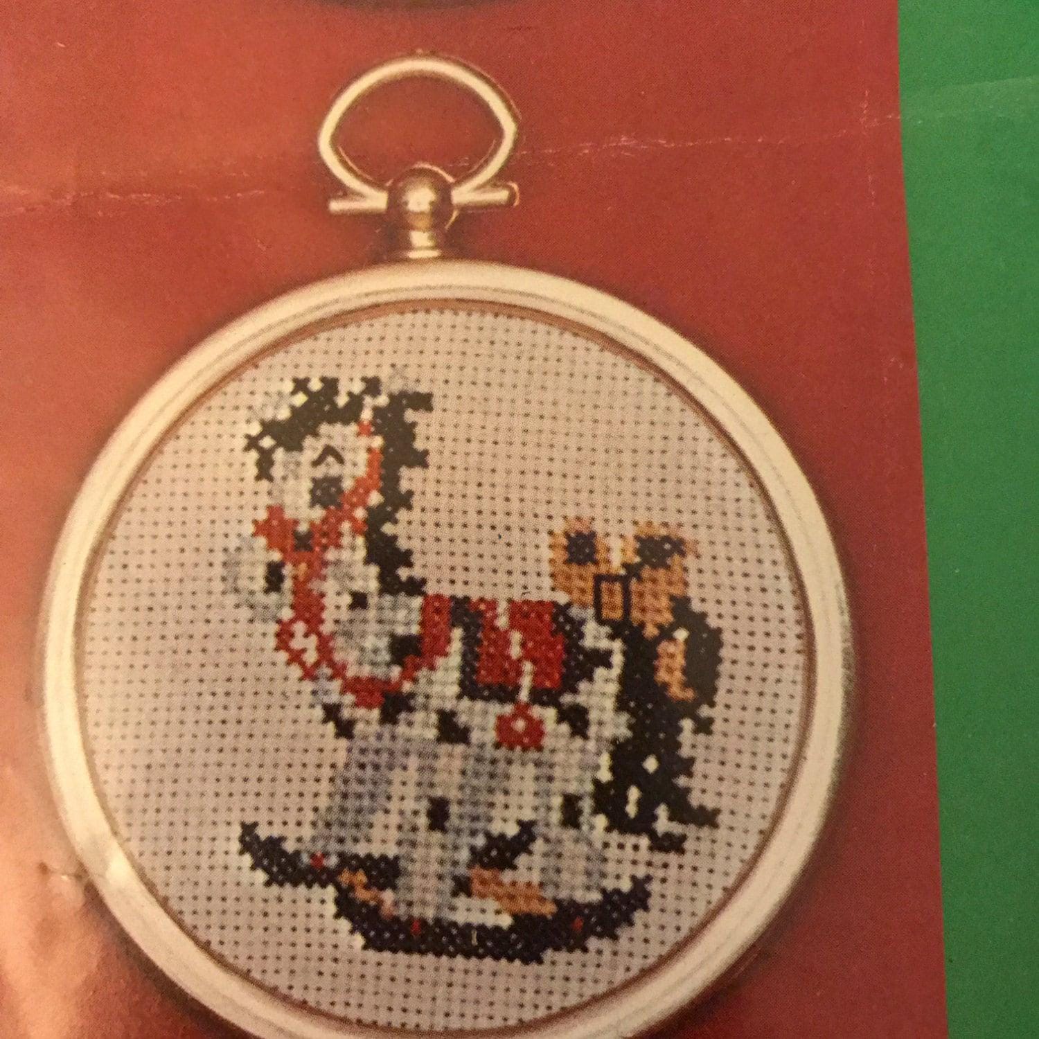 IBEX counted cross stitch church ornament rocking horse Vintage ornament kit hard to find