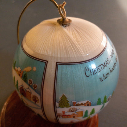 Hallmark, Loved Filled Home. Dated 1979, Keepsake, Satin Ball Ornament, QX2127*