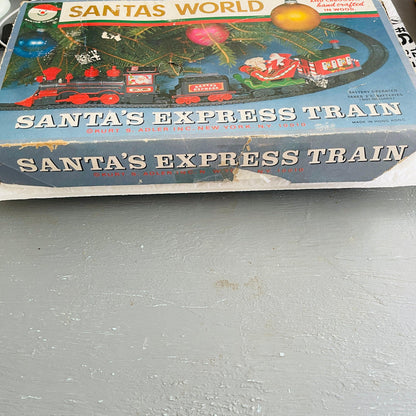 Kurt S. Adler, Santa&#39;s World, Santa&#39;s Express Train, Sleigh & Caboose handcrafted in Wood