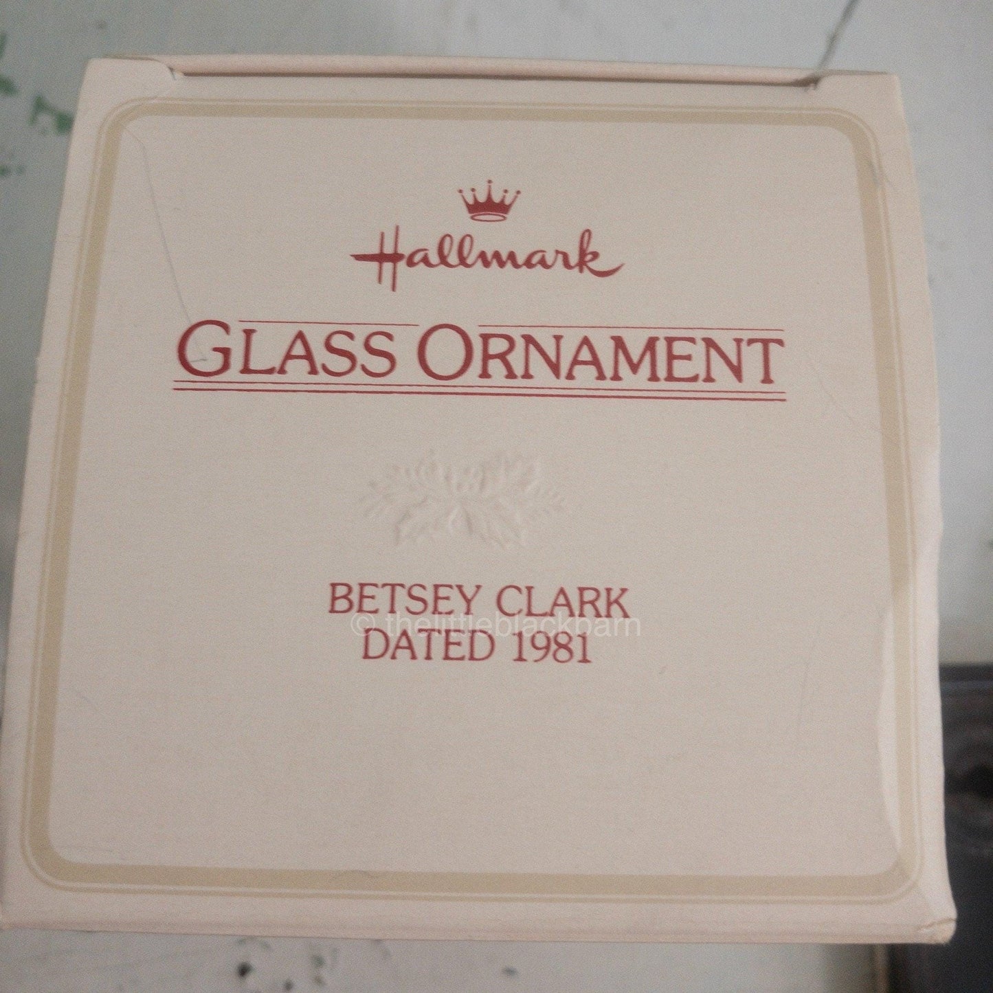 Hallmark, Betsey Clark #9, Dated 1981, Keepsake, Glass Ball Ornament, QX8022*