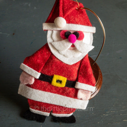 Handmade Santa Claus Felt Ornament