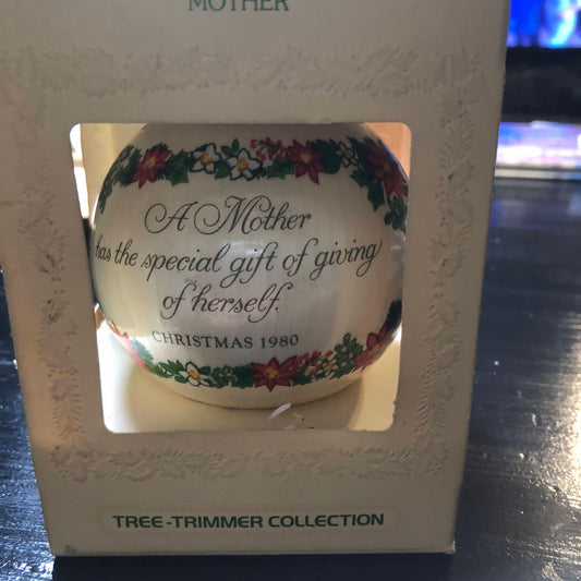 Hallmark, Mother, Dated 1980, Keepsake Ornament, QX2034*