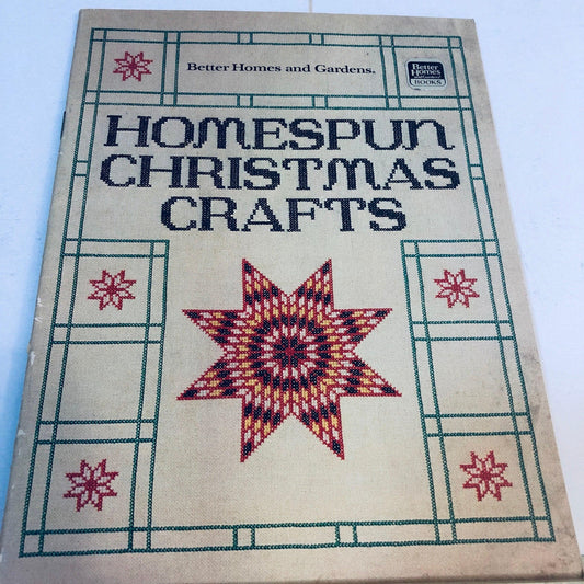 Better Homes and Gardens, Homespun Christmas Crafts, Vintage 1983, Softcover Craft Book