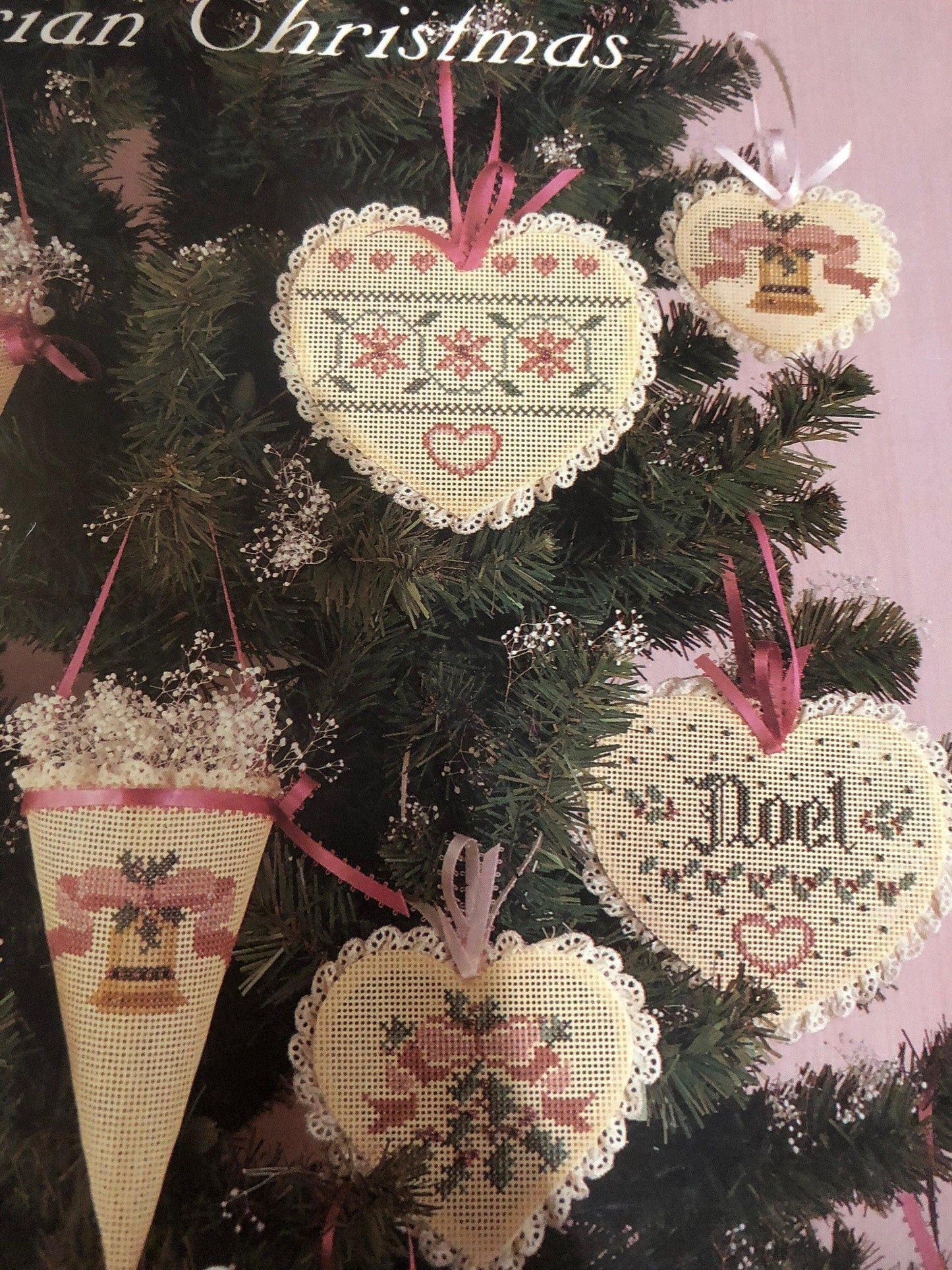 Sue Hillis, Victorian Christmas, Vintage 1989, Counted Cross Stitch Pattern Book