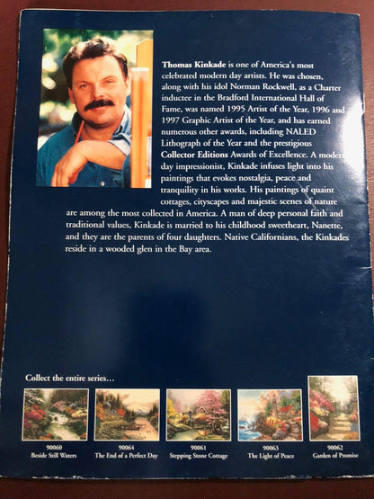 Thomas Kinkade, Painter of Light, Beside Still Water, Designed for, Counted Cross Stitch, or Needlepoint, Candamar Designs, Chart, No 90060