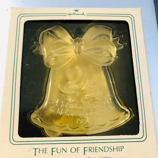 Hallmark, Fun of Friendship, Vintage 1984, Acrylic Ornament, QX343-1*