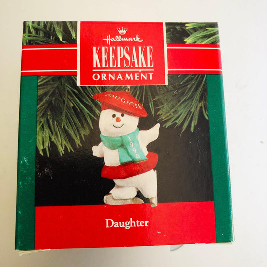 Hallmark, Daughter, Dated 1990, Keepsake Ornament, QX449-6