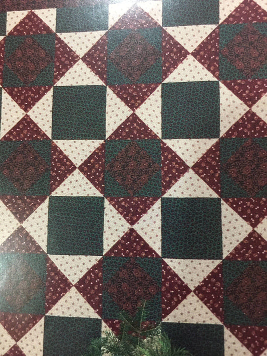 Thimbleberries "Waiting for Santa" Sew Big Quilts quilt pattern finished size 64" x 80" LJ 92267