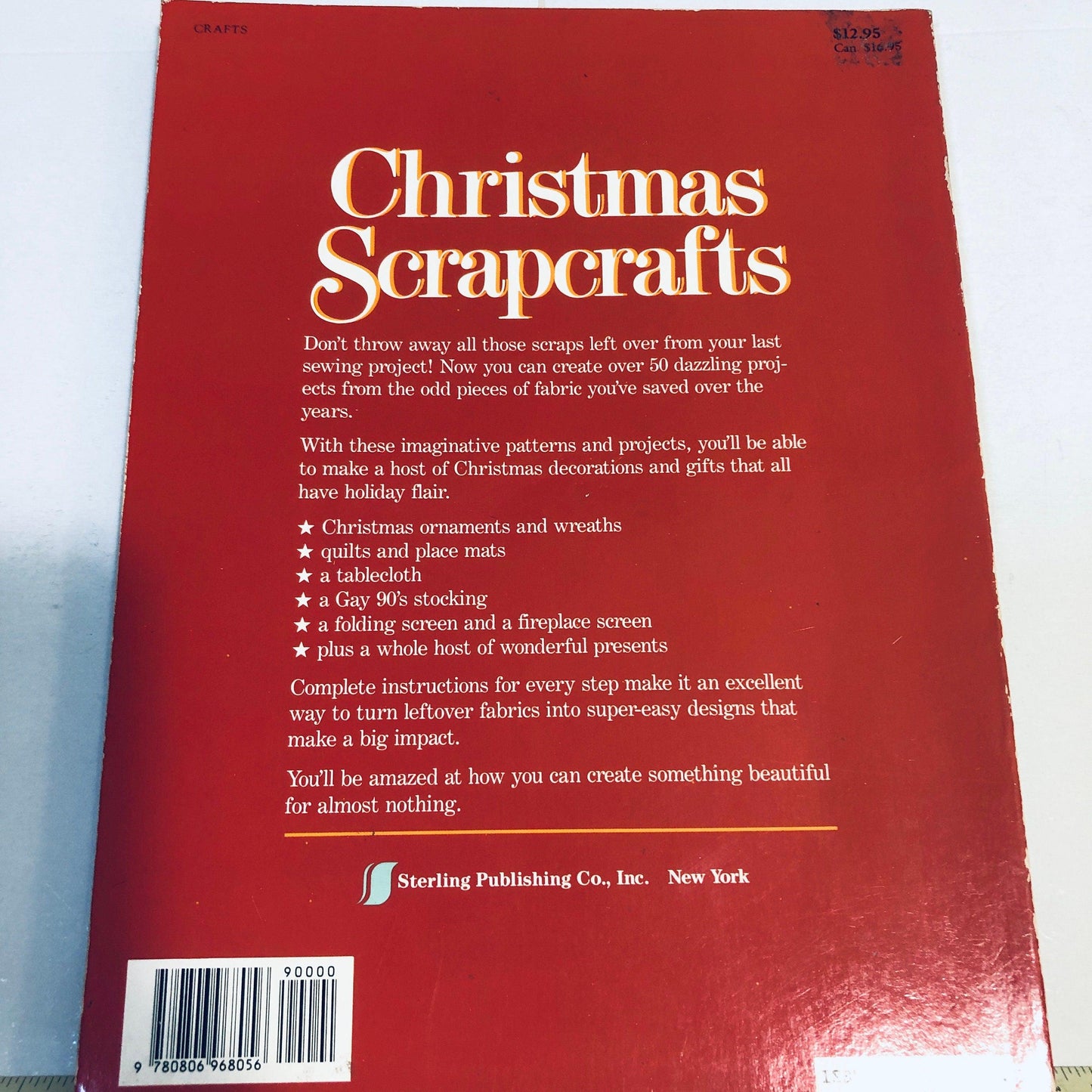 Sterling, Christmas  Scrapcrafts, Maggie Malone, Vintage 1992, Softcover Craft Book