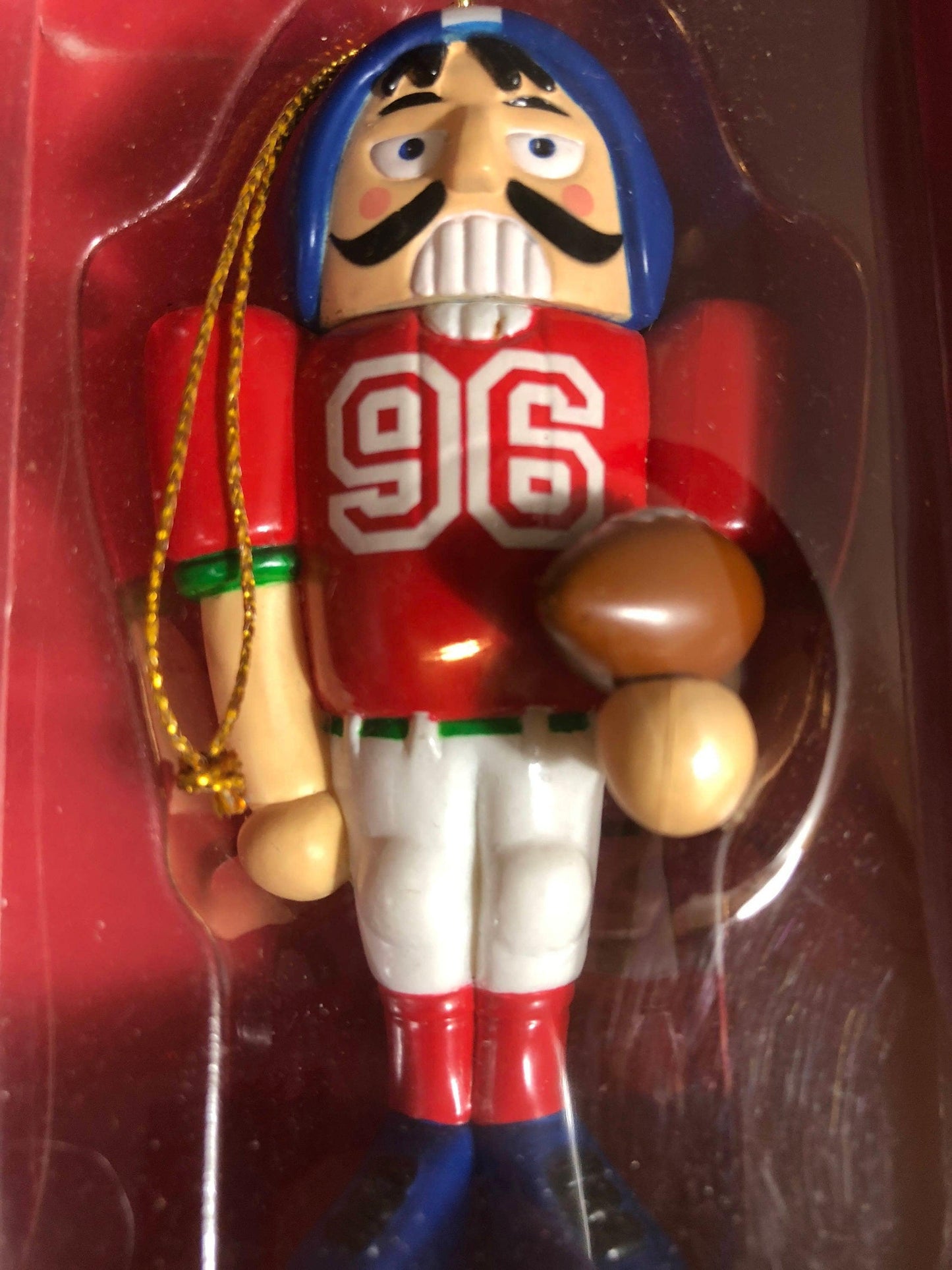 American Greetings Nutcracker Touchdown to Christmas Dated 1996 Forget Me Not Ornament