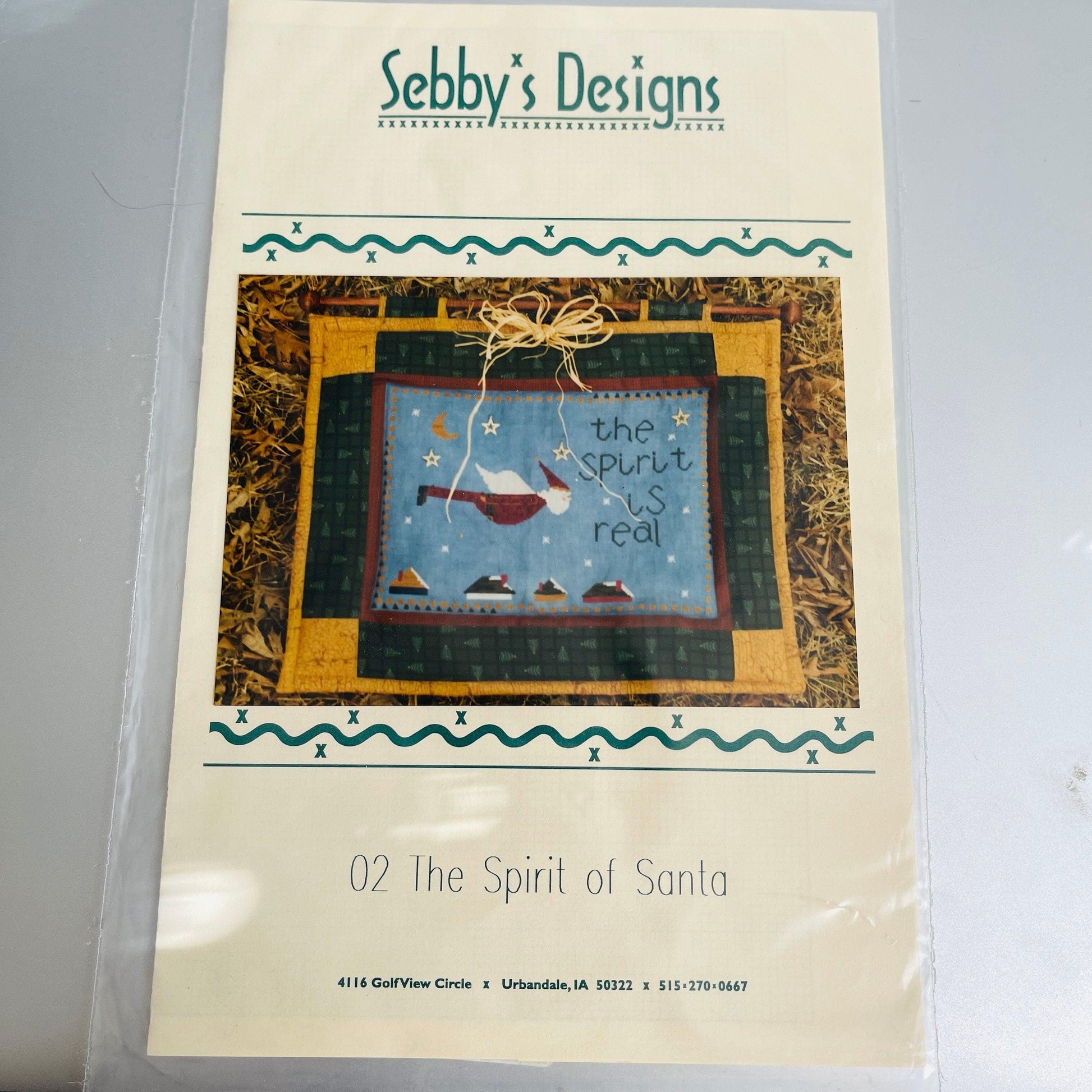 Sebby&#39;s Designs, The Spirit of Santa, Counted Cross Stitch Design Chart