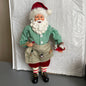 Beautiful, Very Detailed, Santa in Work Apron Painting A Hobby Horse, Vintage, Decorative Collectible, Christmas Figurine