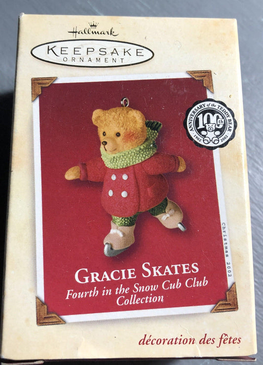 Hallmark, Gracie Skates, Vintage 2002, Keepsake Ornament, QRP4643*