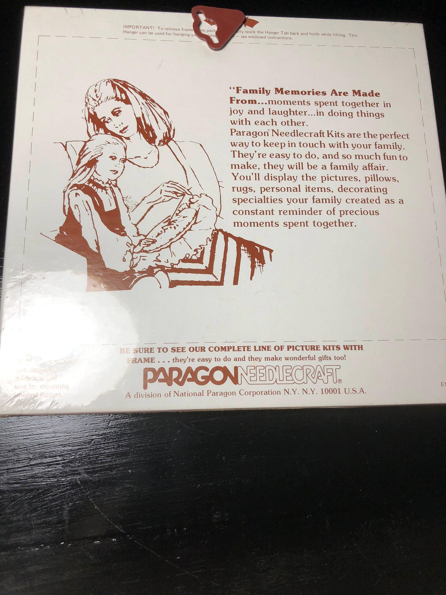 Paragon Needlecraft, The Railroad Depot, Etching in Floss Kit, includes 8 by 10 Frame and Floss, Vintage 1980, Counted Cross Stitch Kit