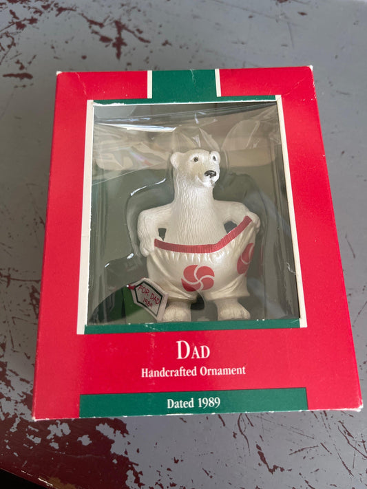 Hallmark Dad 1989 Keepsake Ornament QX441-2