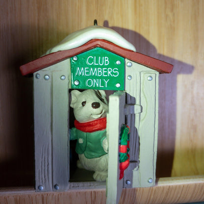 Hallmark, Our Clubhouse, Vintage 1988, Keepsake of Membership Ornament, QXC5804