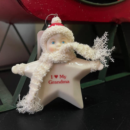 Department 56 My Bright Star I Love My Grandma Bisque Porcelain ornament