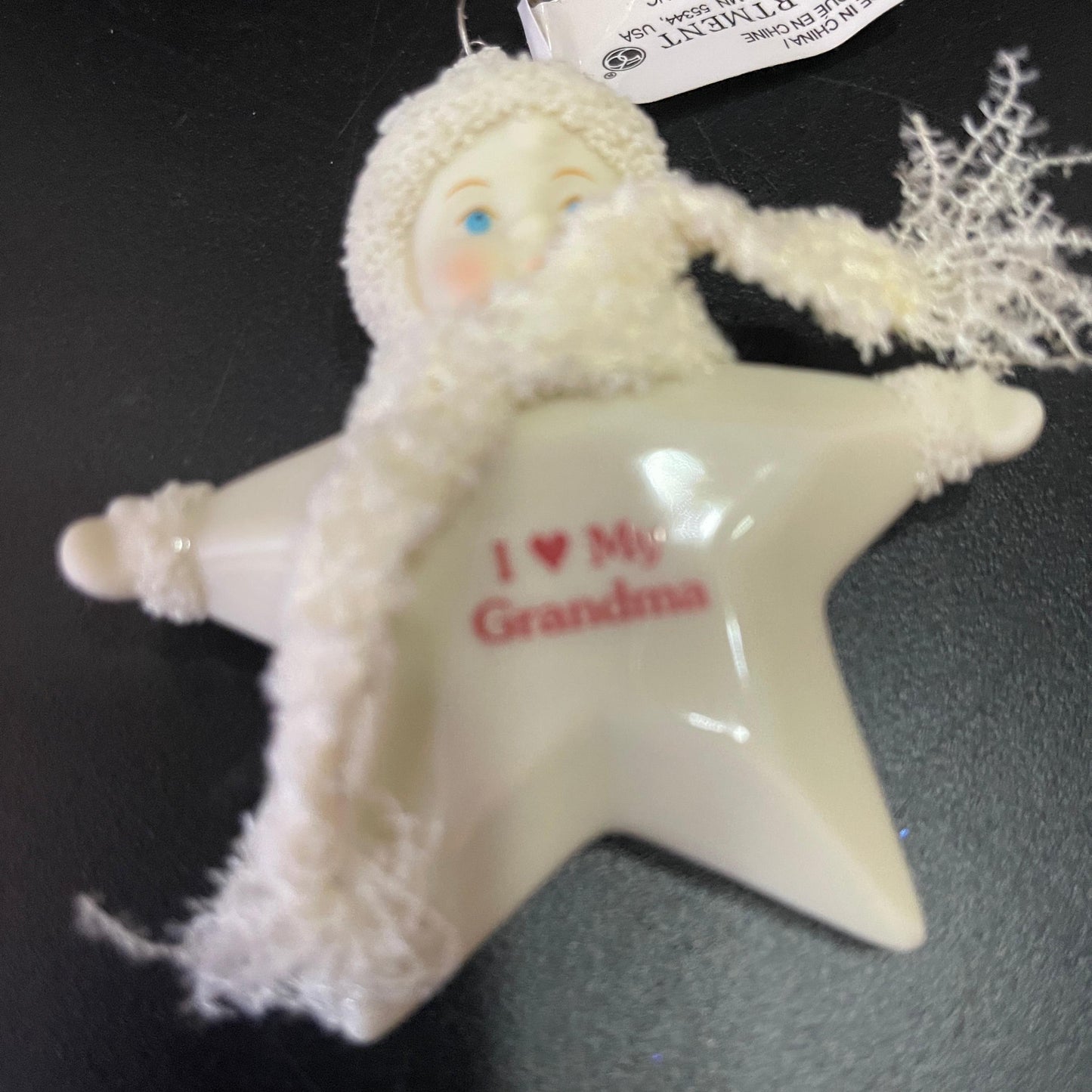 Department 56 My Bright Star I Love My Grandma Bisque Porcelain ornament