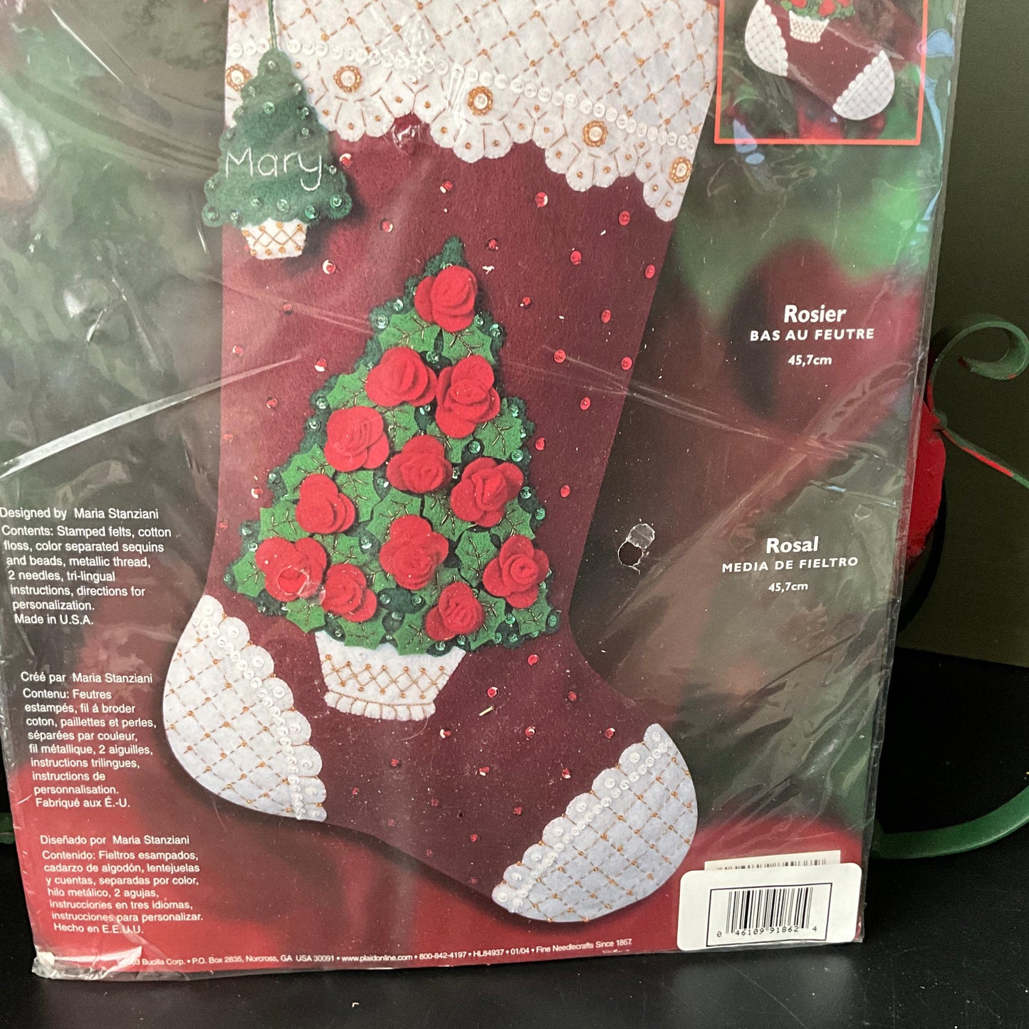 Plaid Bucilla Christmas choice felt stocking kits see pictures and variations*