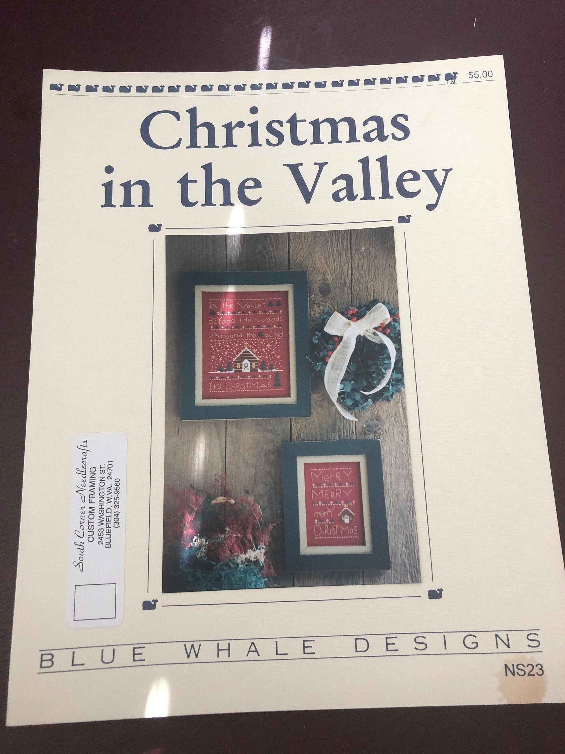 Blue Whale Designs, Set to 3, The Stockings Were Hung, Merry Christmas, Christmas in the Valley, Vintage 1994-95, Cross Stitch Patterns