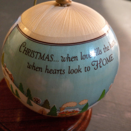 Hallmark, Loved Filled Home. Dated 1979, Keepsake, Satin Ball Ornament, QX2127*